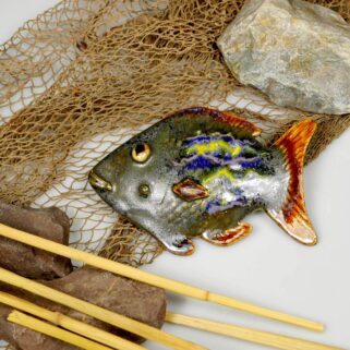 Dekoracyjna rybka ceramiczna