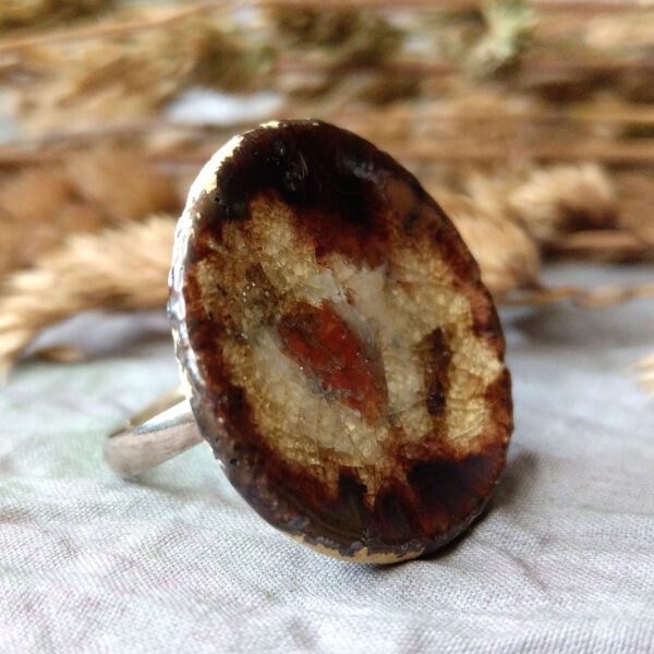Ceramiczny pierścionek w kolorach jesieni